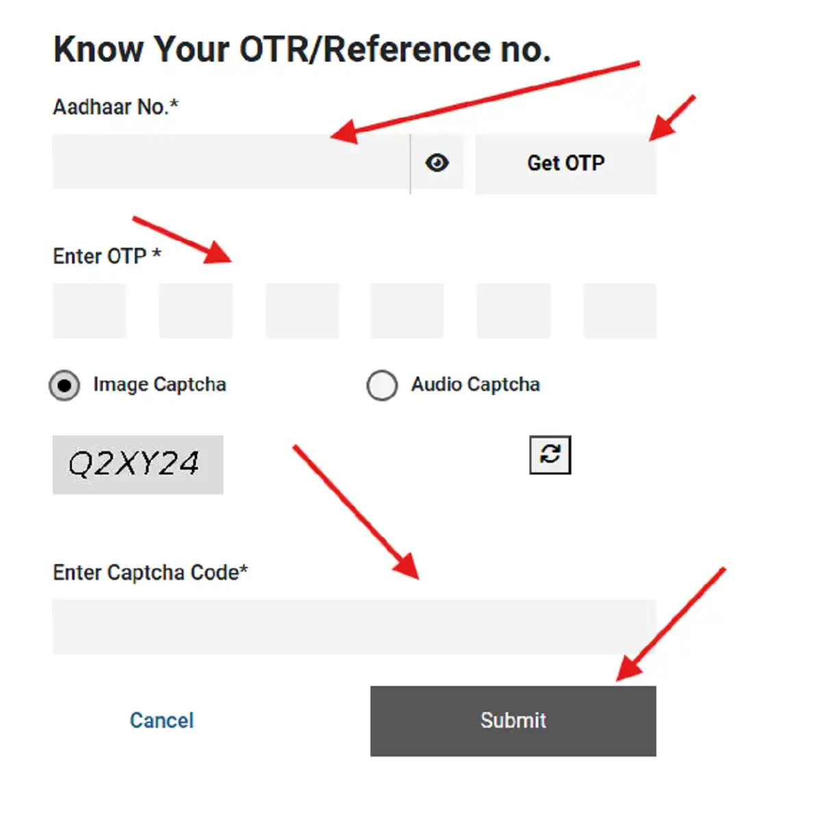 UP Scholarship Forgot OTR